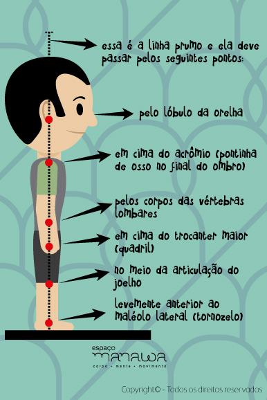 Desmistificando Nossa Postura - linha prumo
